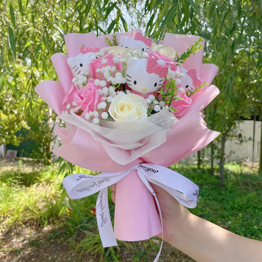 Hello Kitty Plush Flowers Bouquet
