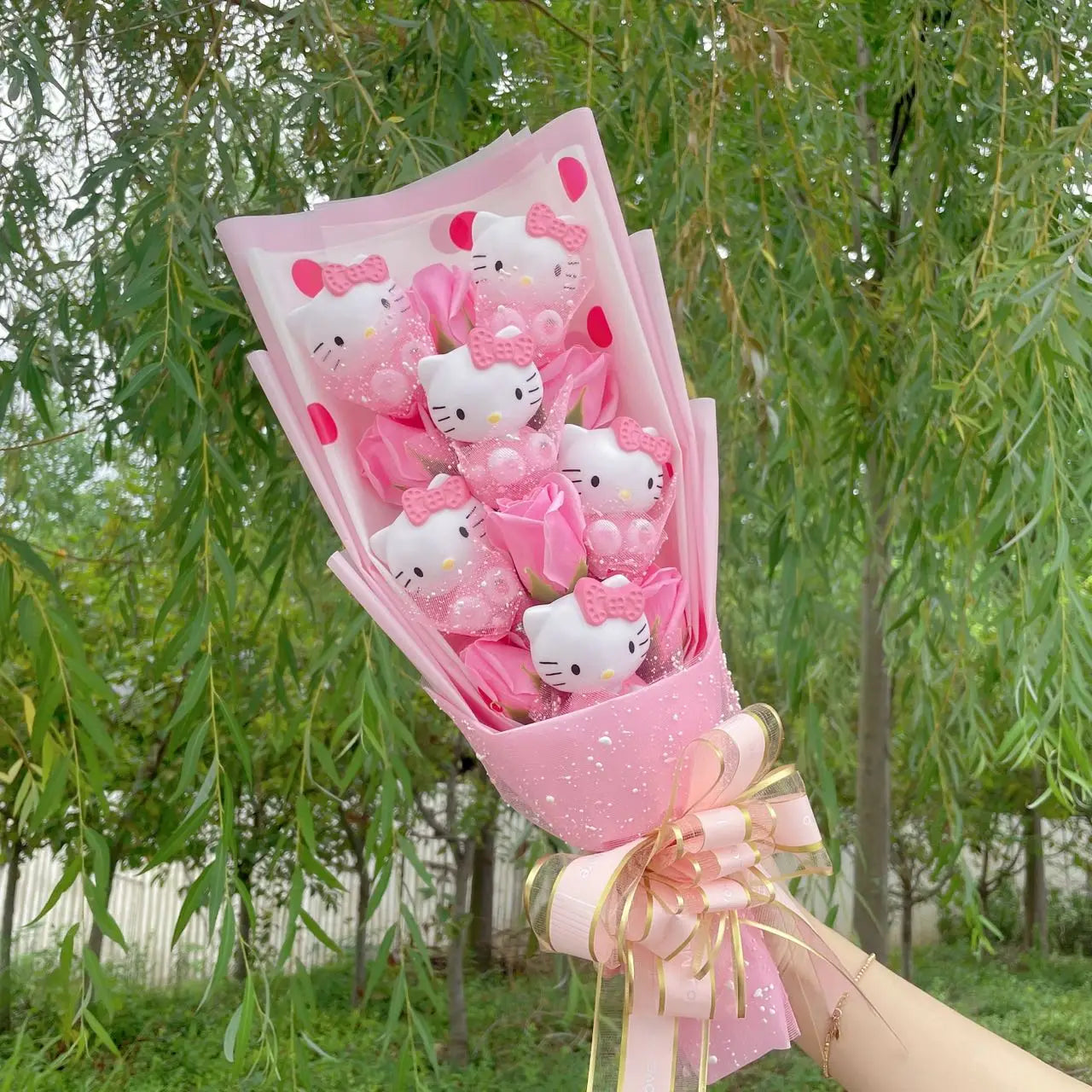 Hello Kitty Plush Flowers Bouquet